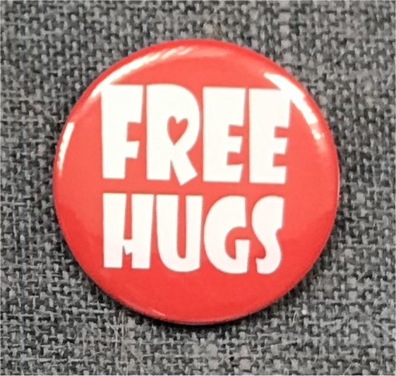 Free Hugs! - (Red and White) - Click Image to Close